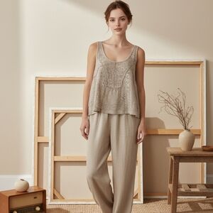 Rhea Stylish Beige Women's Crop Top